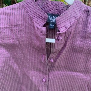 Eileen Fisher plum shirt Sz PS. Fits s-m